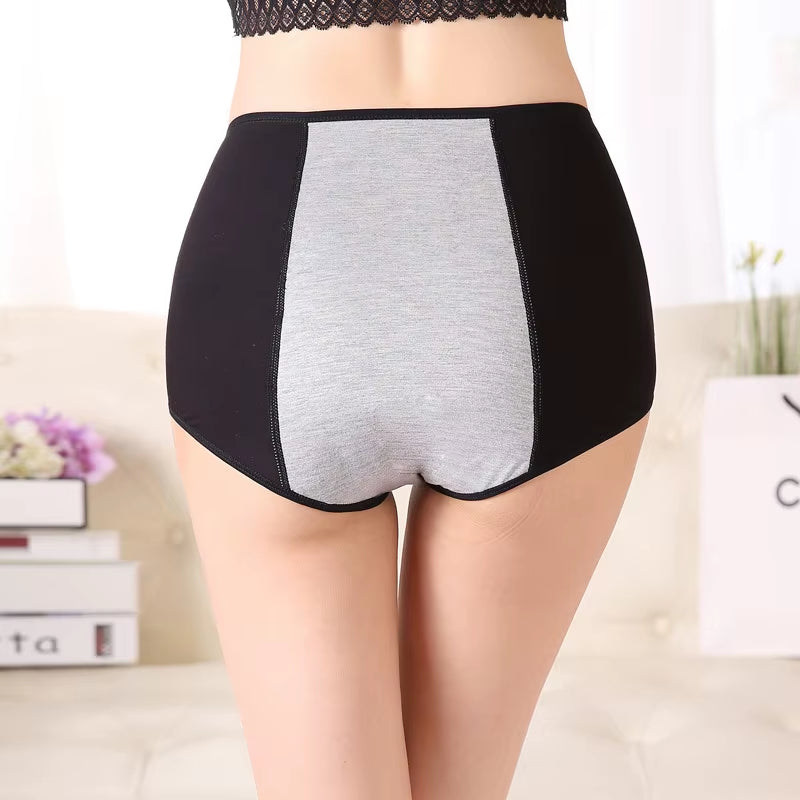Large Size 4XL High Waist Period Panties for 110Kg Women Briefs Cotton Menstrual Panties Leak Proof plus Size Underwear