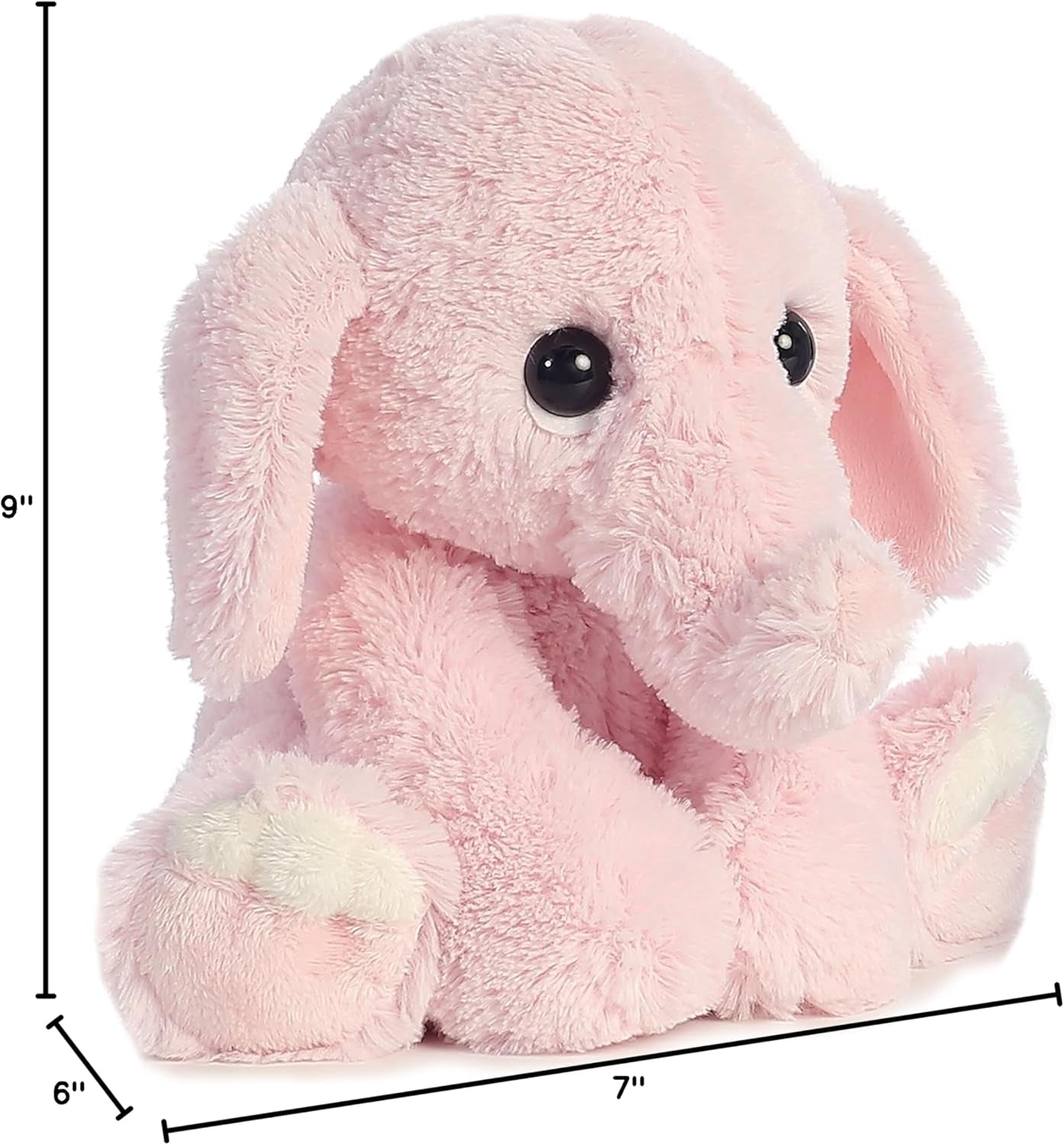 ® Playful Lil Benny Phant™ Baby Stuffed Animal - Soft & Cuddly Toy - Imaginative Play - Pink 10 Inches