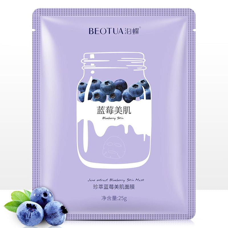 BEOTUA Blueberry Strawberry Avocado Face Mask Natural Fruit Extracts Facial Masks Moisturizing anti Acne Skin Care Masks