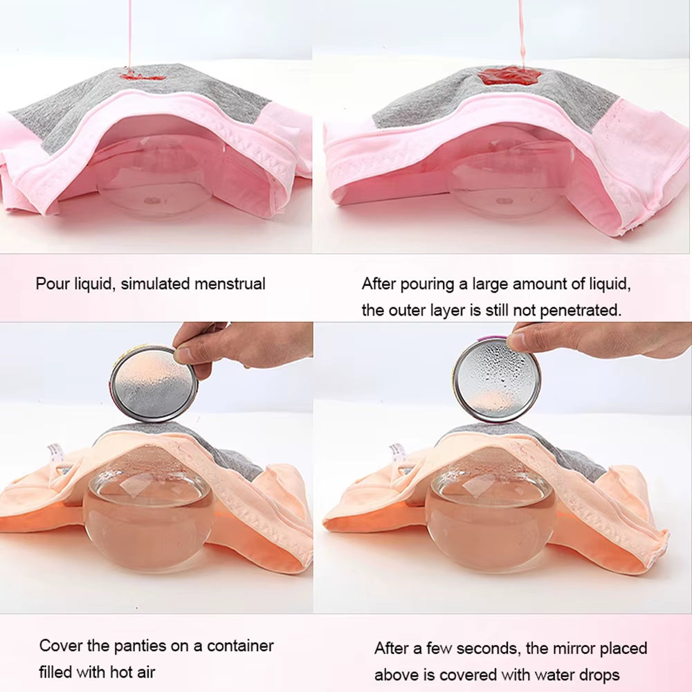 Large Size 4XL High Waist Period Panties for 110Kg Women Briefs Cotton Menstrual Panties Leak Proof plus Size Underwear