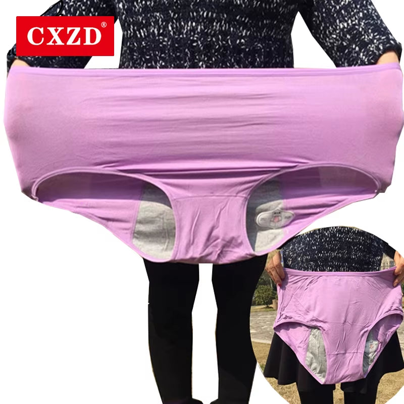 Large Size 4XL High Waist Period Panties for 110Kg Women Briefs Cotton Menstrual Panties Leak Proof plus Size Underwear