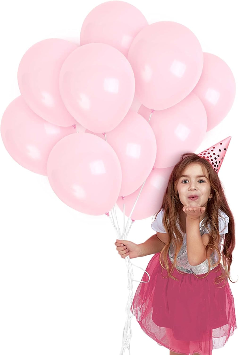 Pale Pink Balloons - Pastel Pink Balloons - Blush Pink Balloons - Matte Pink Balloons - Baby Pink Balloons 12 Inch - Large Pink Balloons - Light Pink Balloons - 36 Pink Balloons