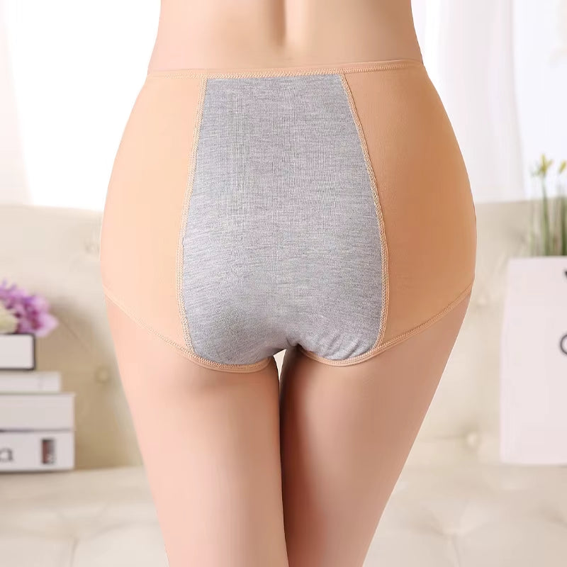 Large Size 4XL High Waist Period Panties for 110Kg Women Briefs Cotton Menstrual Panties Leak Proof plus Size Underwear