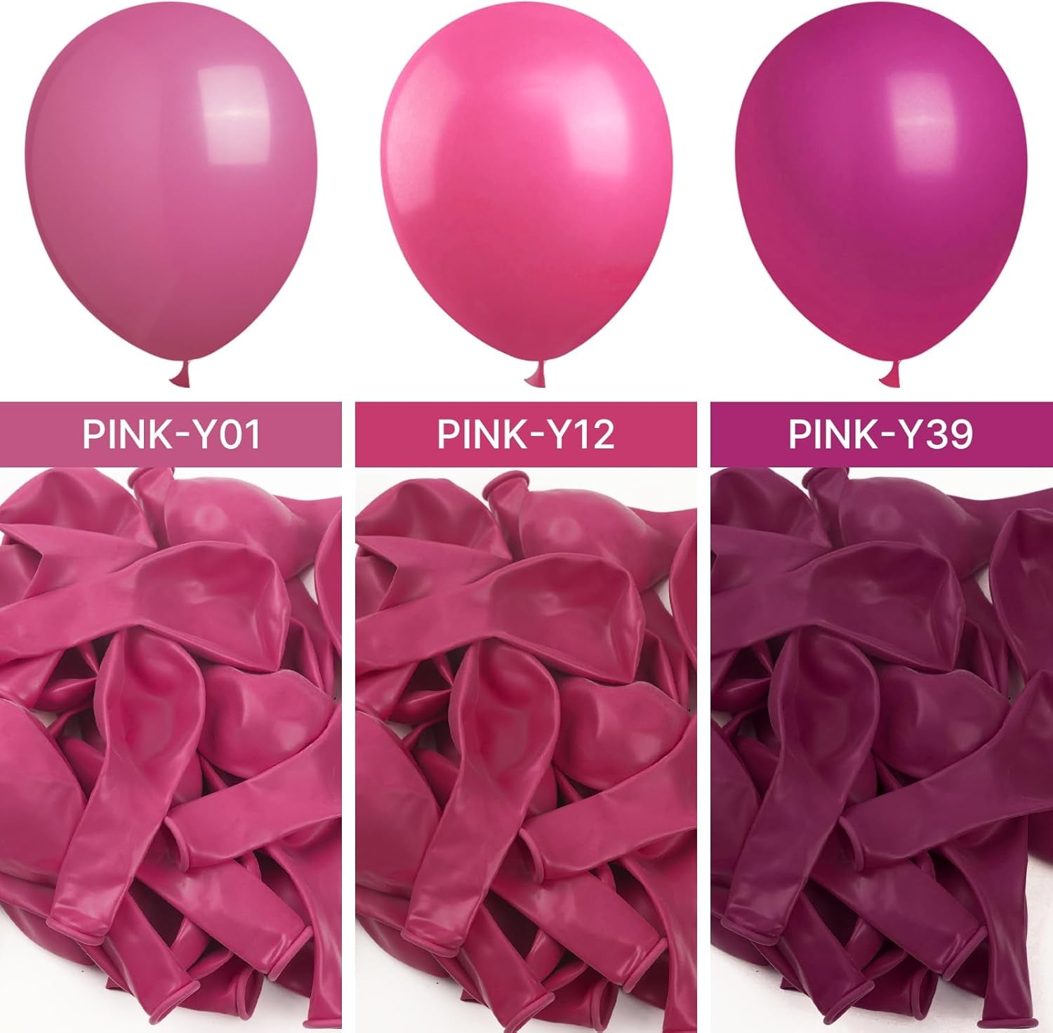 Pink Balloons 100 Pcs 12 Inch Hot and Light Pastel Pink Fuchsia White Balloons for Valentine'S Day Wedding Baby Shower Gender Reveal Princess Bachelorette Birthday Party Decorations