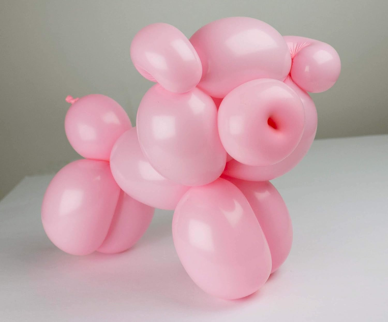Long Light Pink Balloons - Animal Balloons - Pink 260 Balloons - 260Q Balloons, Pink Long Balloons for Balloon Animals - Long Skinny Balloons Pink - 200 Pack Long Pink Balloons