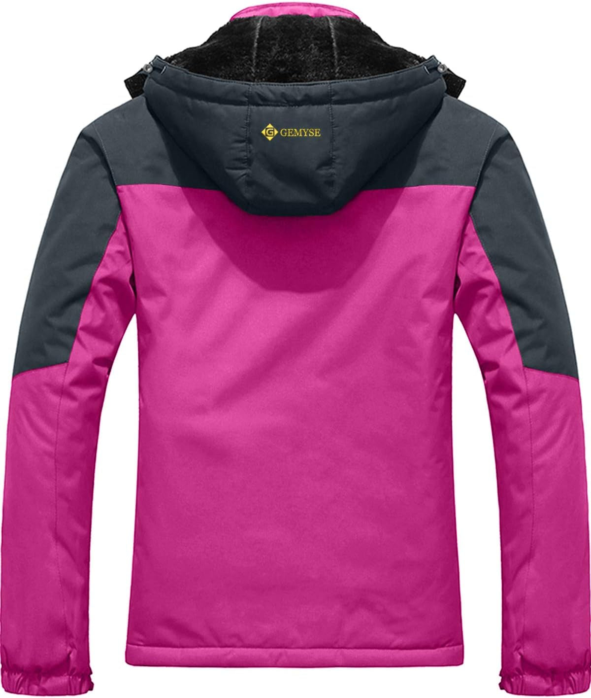 Women'S Ski Snow Jacket Warm Winter Waterproof Coat Snowboard Rain Jacket Hooded Windproof Windbreaker