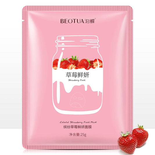 BEOTUA Blueberry Strawberry Avocado Face Mask Natural Fruit Extracts Facial Masks Moisturizing anti Acne Skin Care Masks