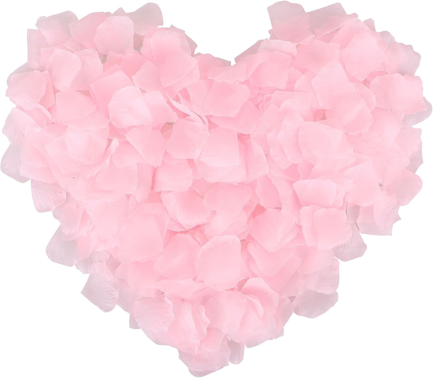 1000 Pieces Pink Rose Petals Artificial Fake Rose Petals Wedding Party Decorations, Light Pink