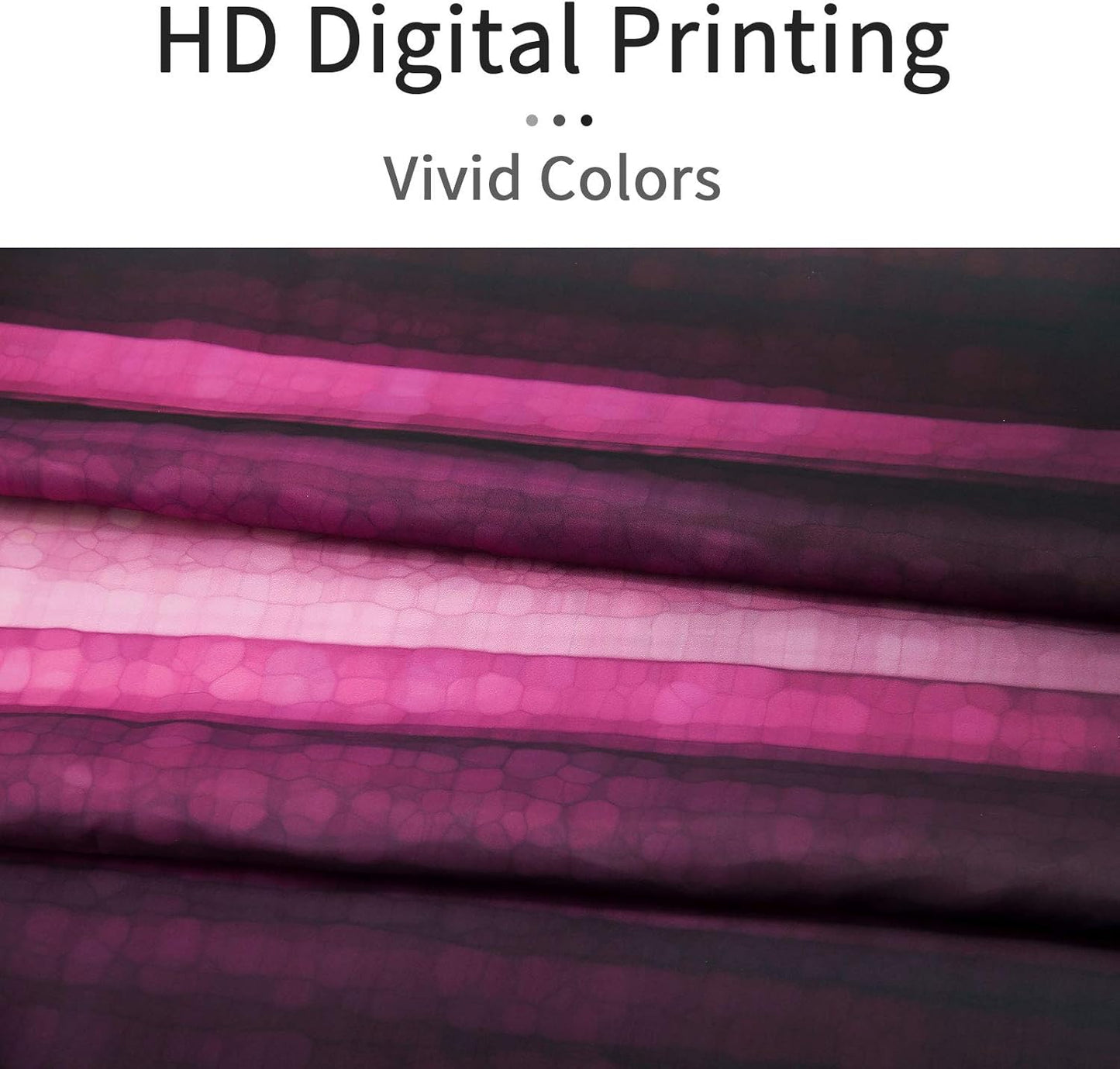 Pink Striped Shower Curtain, Hot Pink Neon Pink Cute Shower Curtain Set with 12 Hooks, Abstract Mosaic Glass Texture and Dark Stripe Art Waterproof Fabric Bathroom Decor, 72" W X 72" L