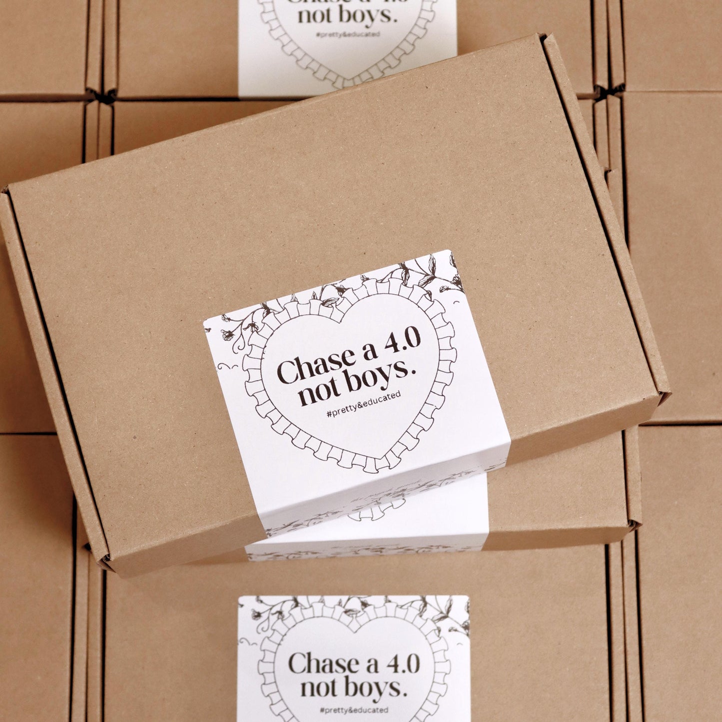 Pretty and Educated Baby Pink Keychain - Pink Keychain - Pink Aesthetic - Graduation Gift - College - Student - Pink Gifts -