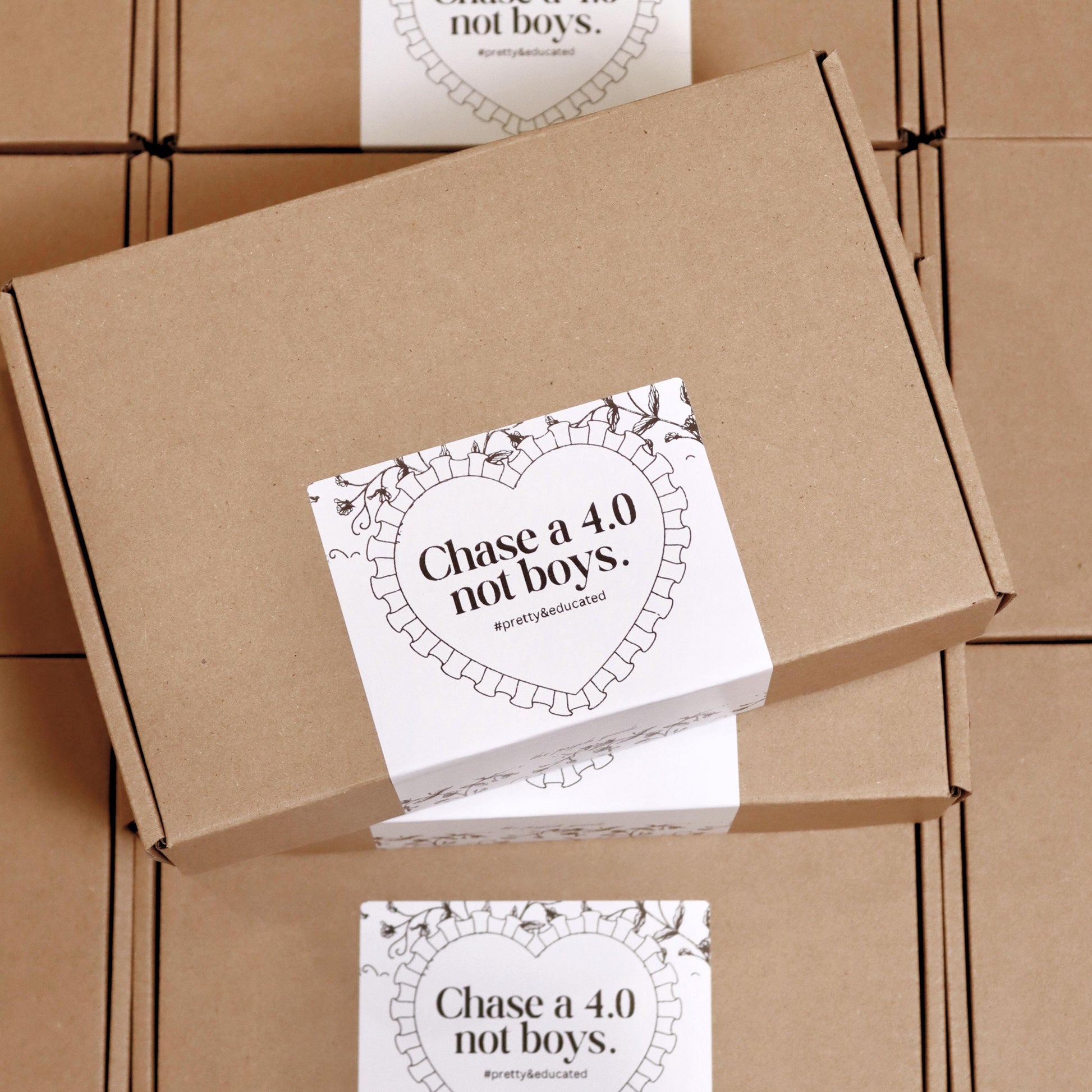 Pretty and Educated Baby Pink Keychain - Pink Keychain - Pink Aesthetic - Graduation Gift - College - Student - Pink Gifts -